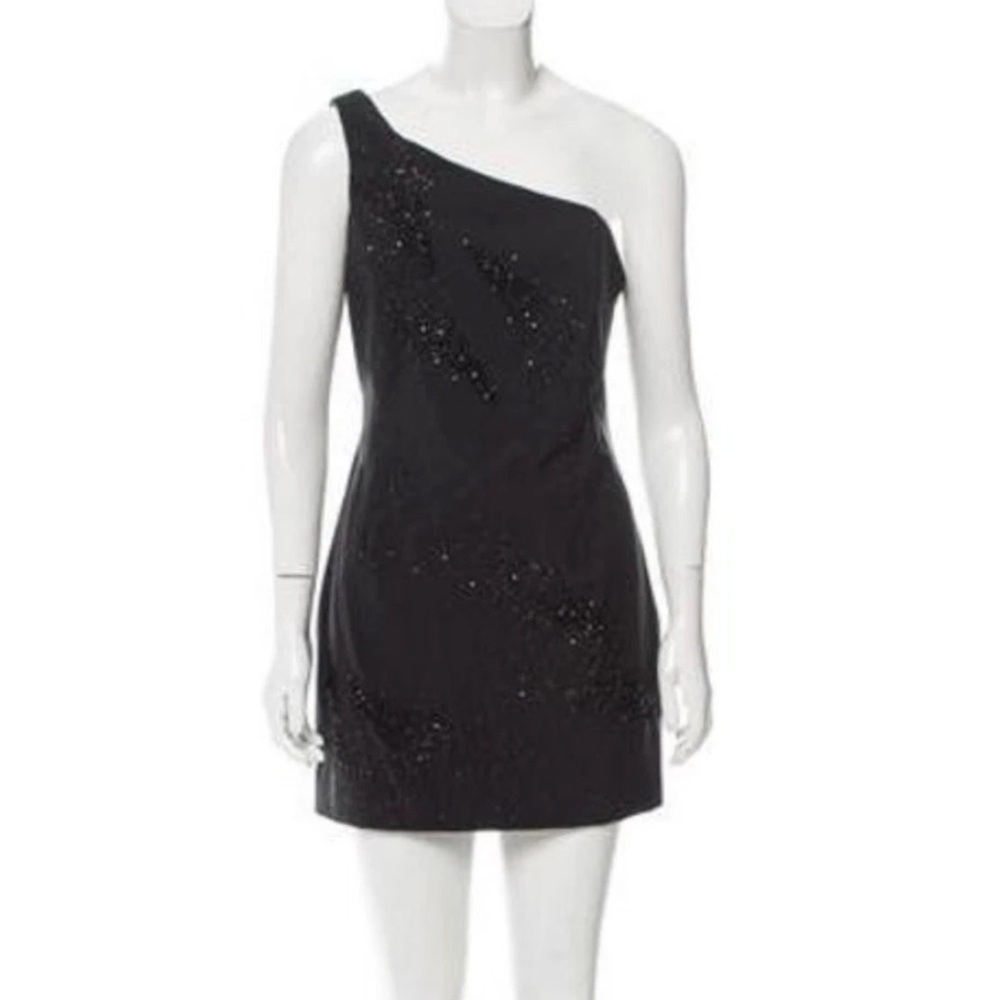 Nina Ricci Black One-Shoulder Dress